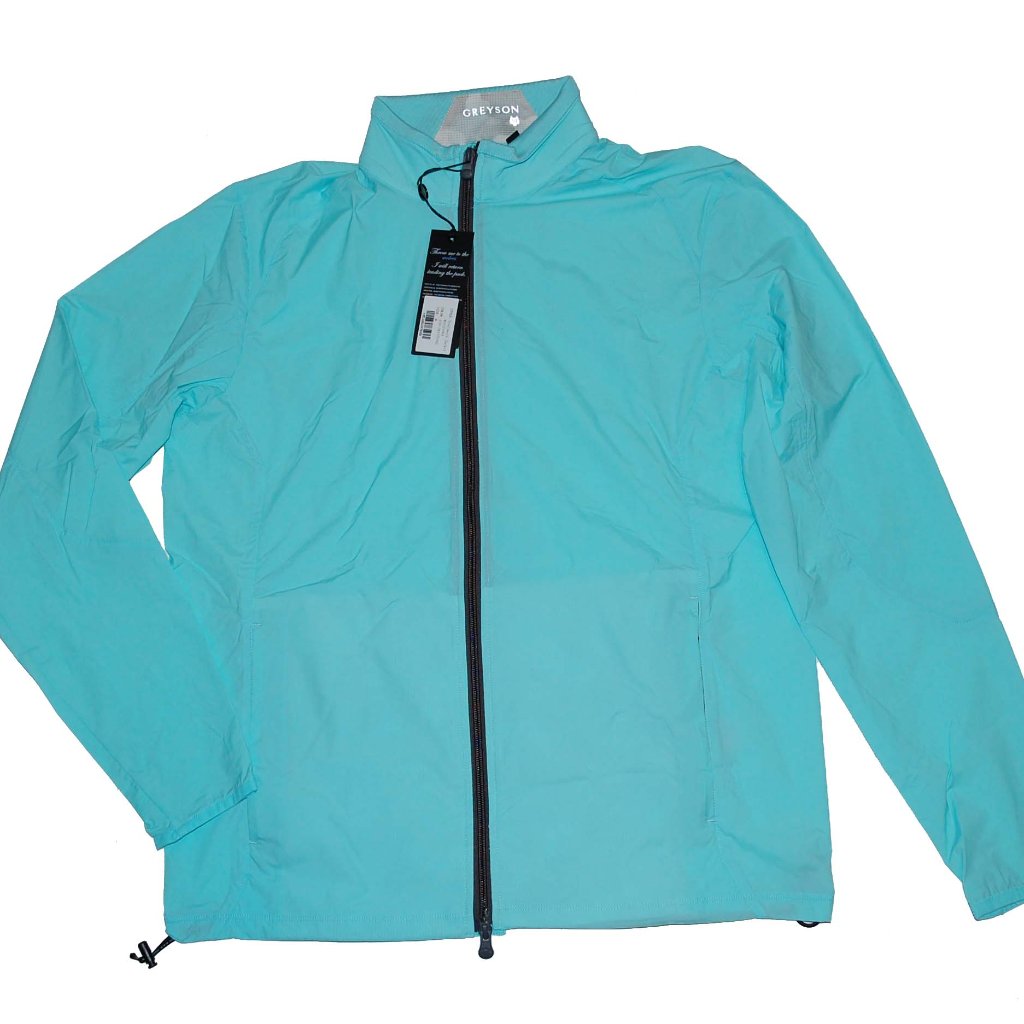 Nwt Greyson Men's Trailwolf Lightweight Windproof Golf Jacket Skystone M